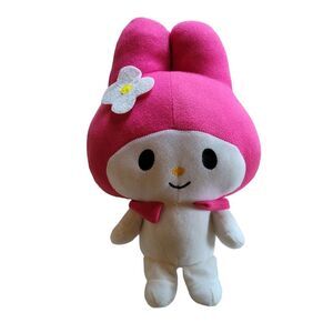 Hello Kitty Plush My Melody Fiesta 2013 Sanrio Pink & white w/ Flower Doll
